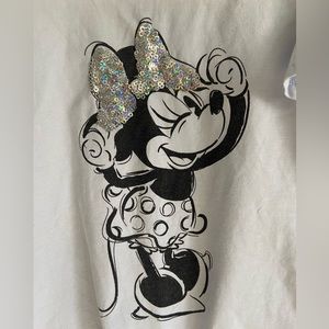 Baby blue ruffled, short sleeve, Minnie mouse tee